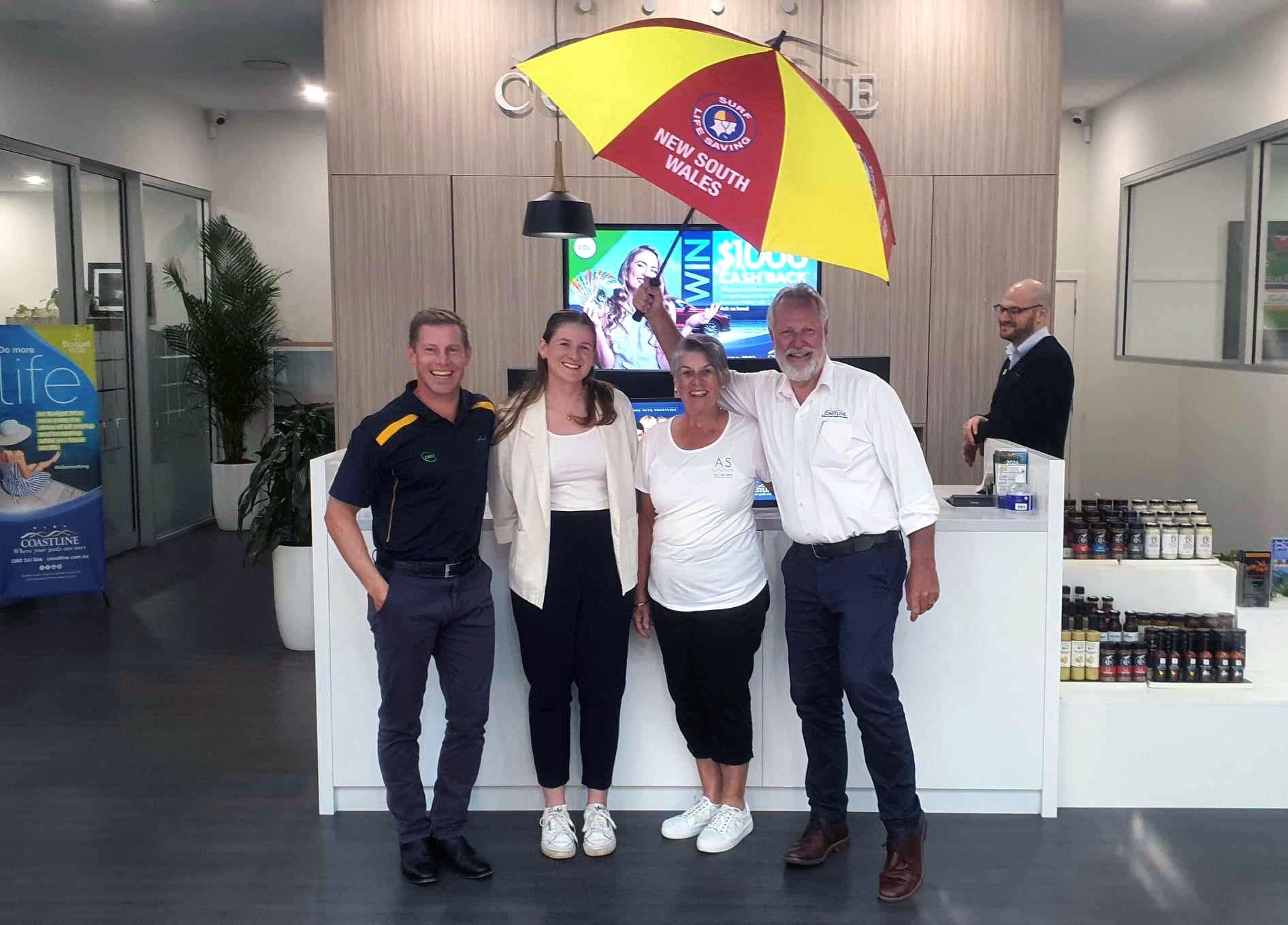 Coastline Bank supporting Autism Swim.